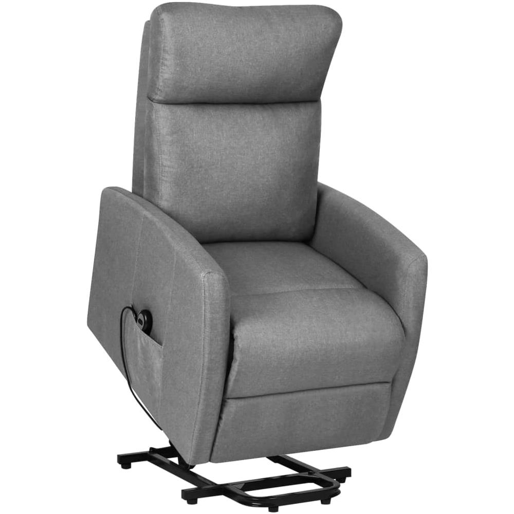 Poltrona Alzapersona Grigio Chiaro Tessuto - Foto 1