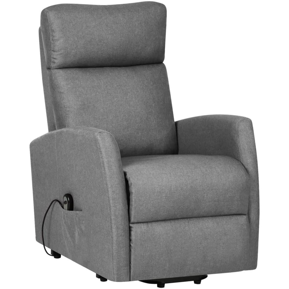 Poltrona Alzapersona Grigio Chiaro Tessuto - Foto 2