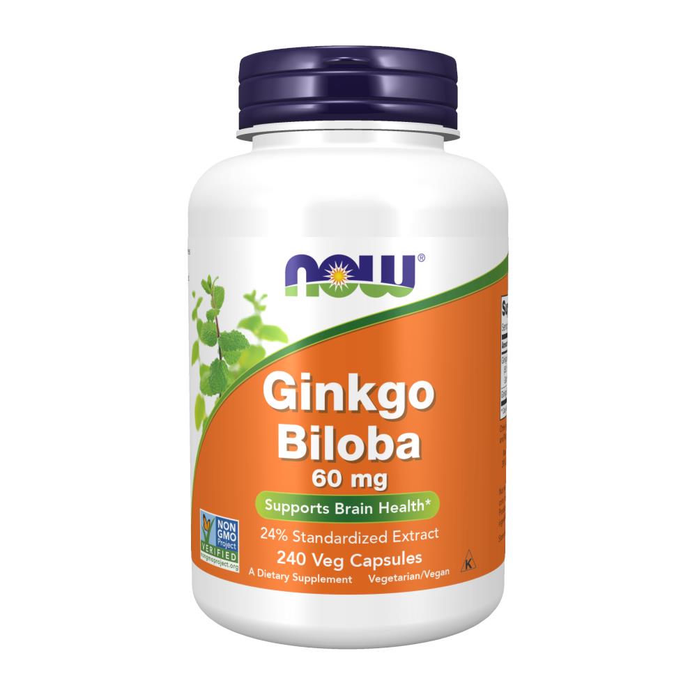 Estratto Di Ginkgo Biloba 24% 60 Mg 240 Capsule Vegetali Now Foods - Foto 1