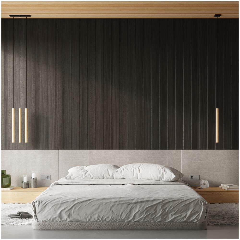 Sollux Lighting Lampada A Sospensione Pastelo 3p Legno Sl.1268 - Moderno Lampade A Sospensione Legna 115x19.5x19.5 Cm - Foto 1