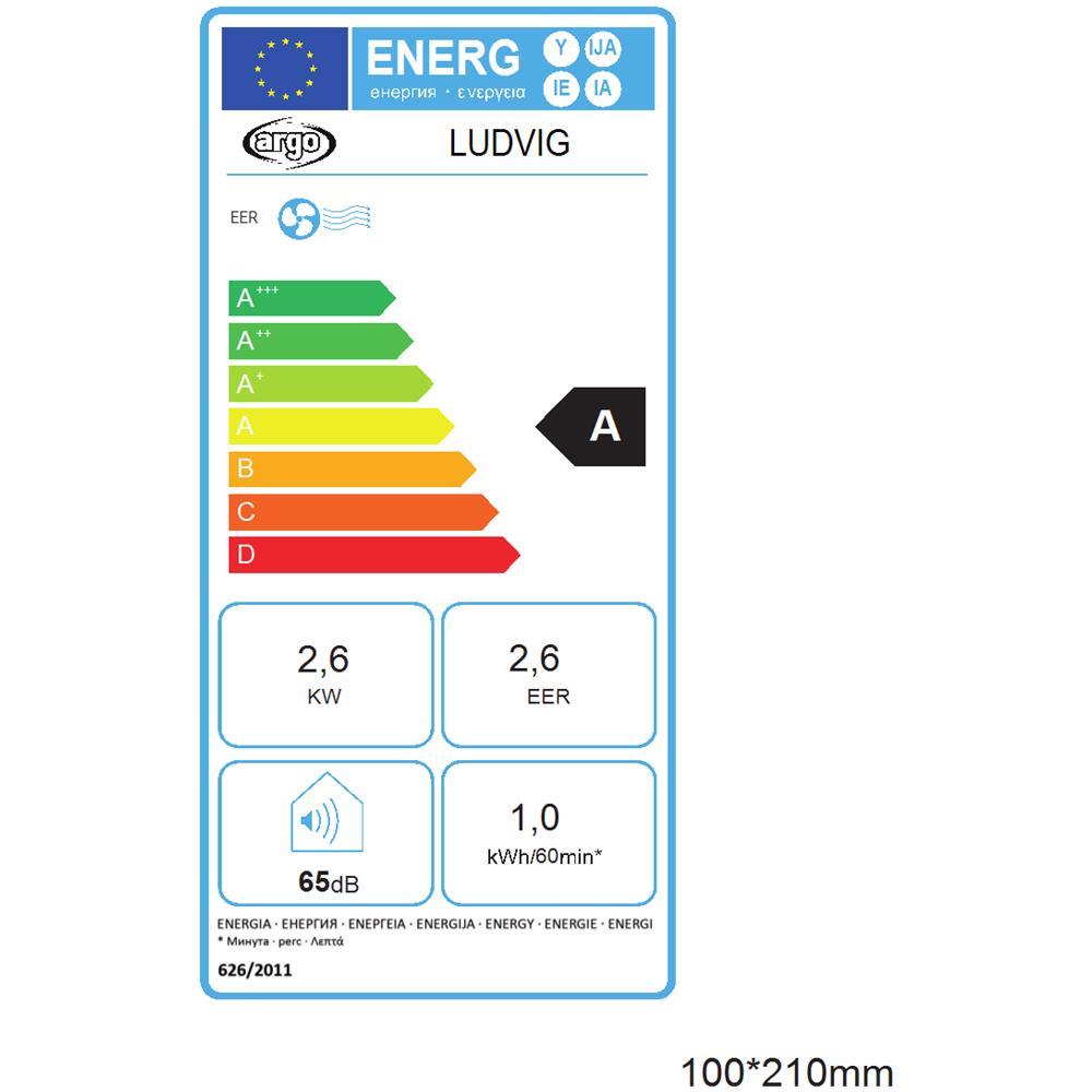 Condizionatore Mobile Potenza 2.6 KW 10000 Btu Classe A - Foto 2