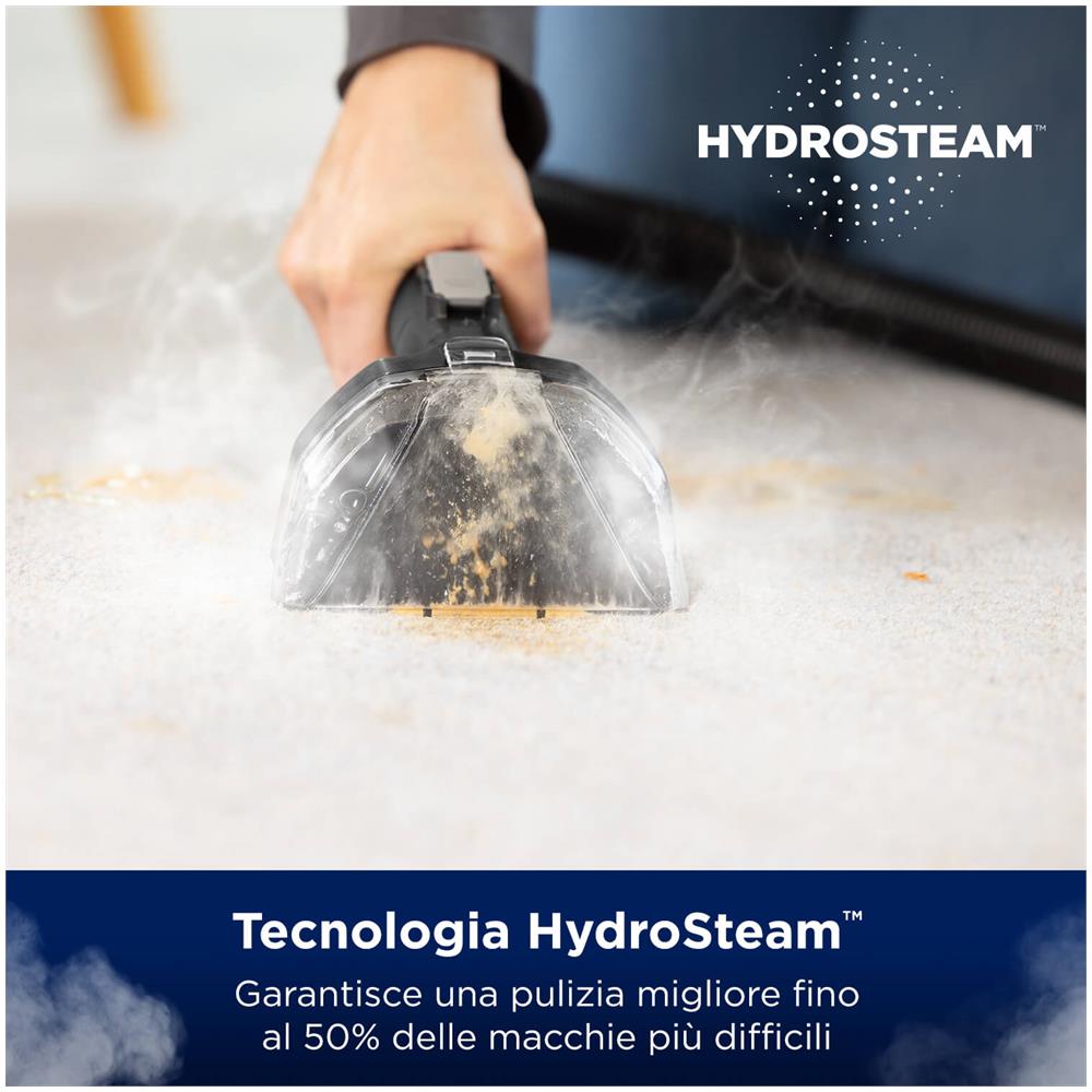 SpotClean Hydrosteam Pro Pulitore a vapore cilindrico 1,9 L 1000 W Nero, Rame, Trasparente - Foto 2