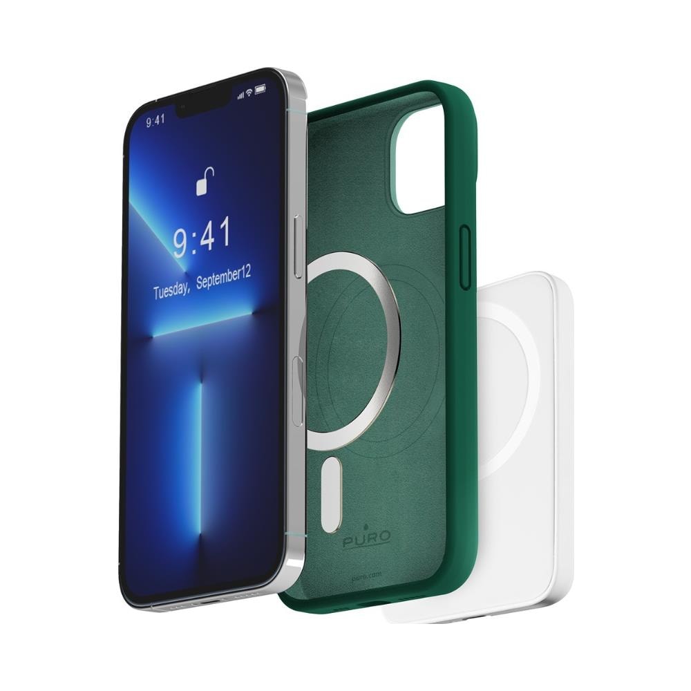 Custodia per iPhone 14 Pro Silicone Liquido Colore Lavanda - Foto 2