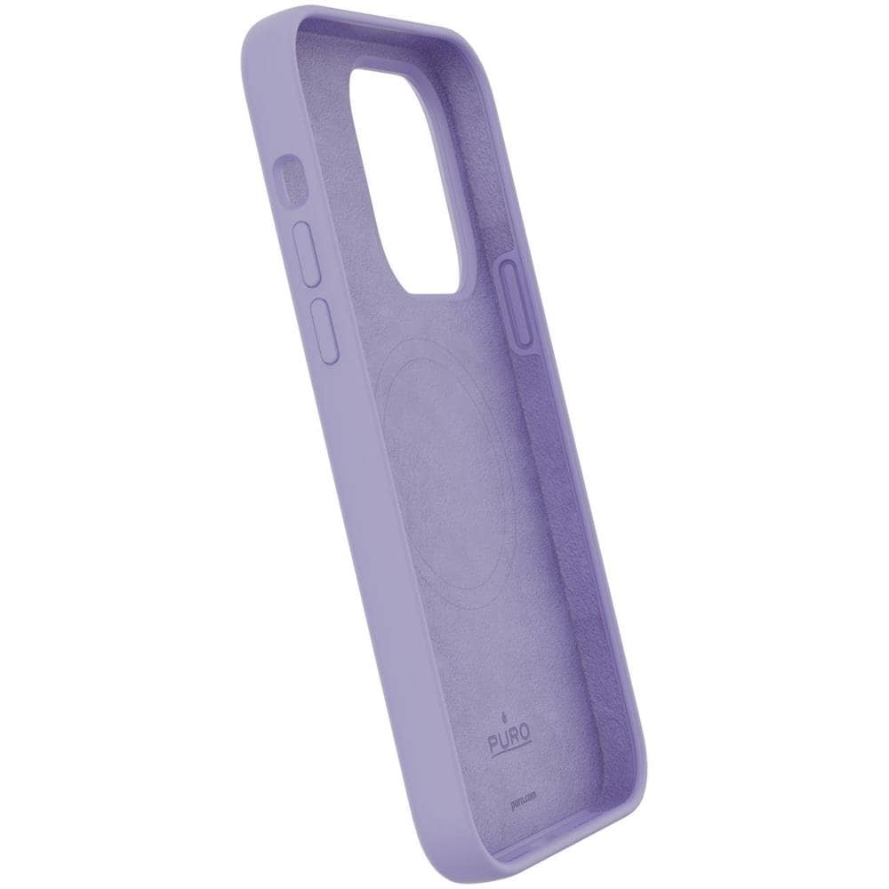 Custodia per iPhone 14 Pro Silicone Liquido Colore Lavanda - Foto 1