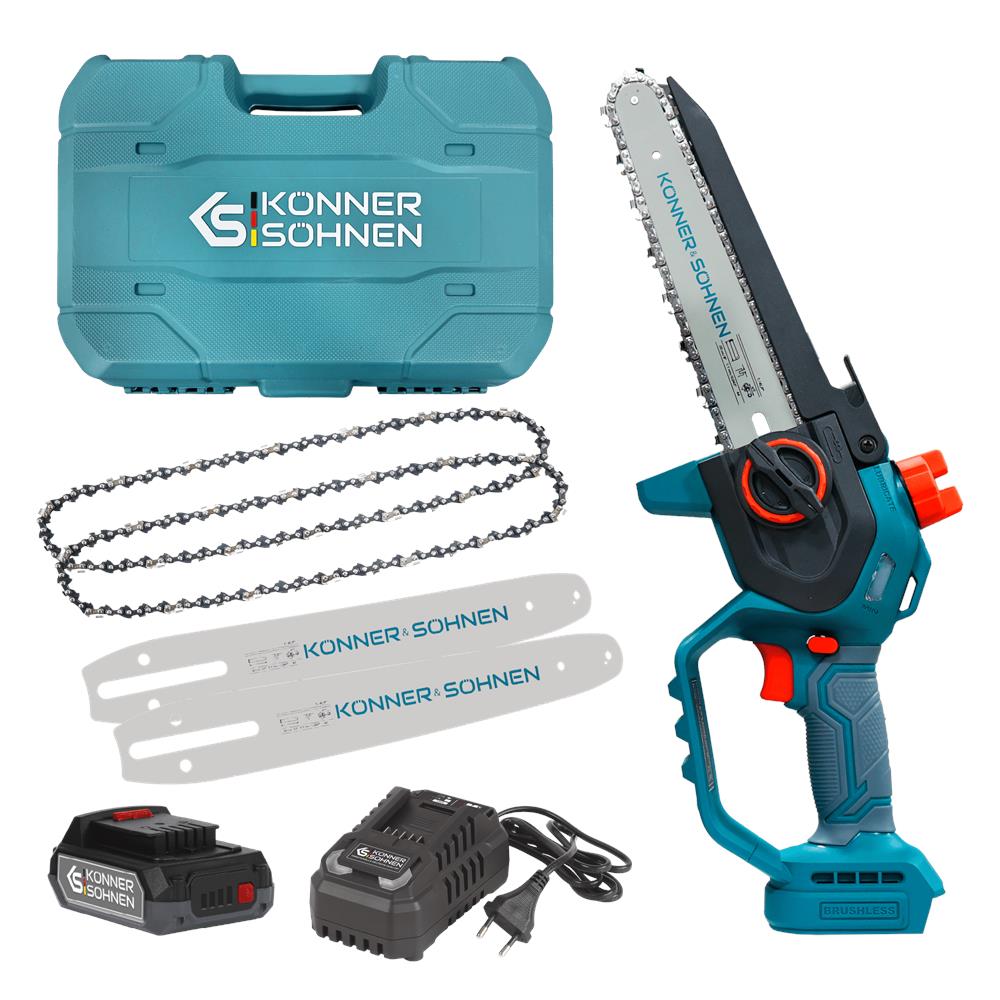 Motosega Mini Senza Fili Ks Mcs20v-8 Custodia Tensione Nominale, V 20 Capacità Della Batteria Consigliata 2 Ah, 4 Ah, 6 Ah, 8 Ah - Foto 1