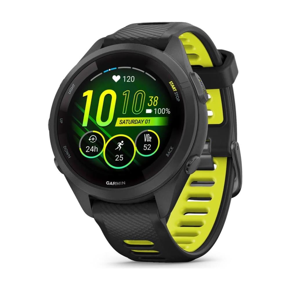 Forerunner 265S 2,79 cm (1.1") AMOLED 42 mm Digitale 360 x 360 Pixel Touch screen Nero, Grigio Wi-Fi GPS (satellitare) - Foto 1