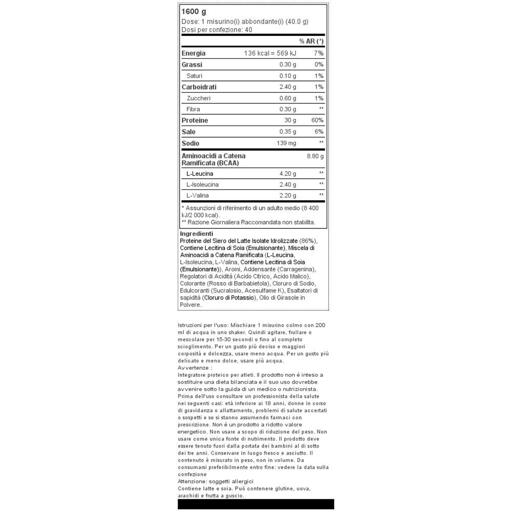 Platinum Hydrowhey 3,5 Lbs (1590g) - Fragola - Foto 2