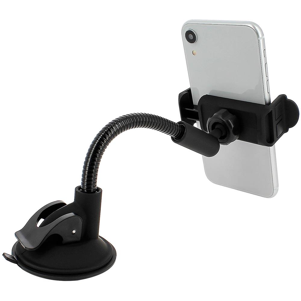 Supporto Smartphone Fissaggio Ventosa Parabrezza Nero - Foto 2