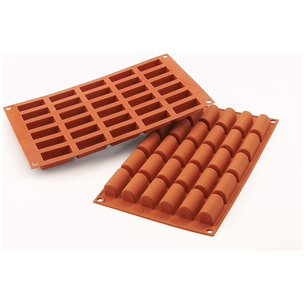 Sf129 - Silicone Nr. 30 Mini Buche 44 X 18 H 20 Mm Terracotta In Nylon + Cav. Cl - Foto 1
