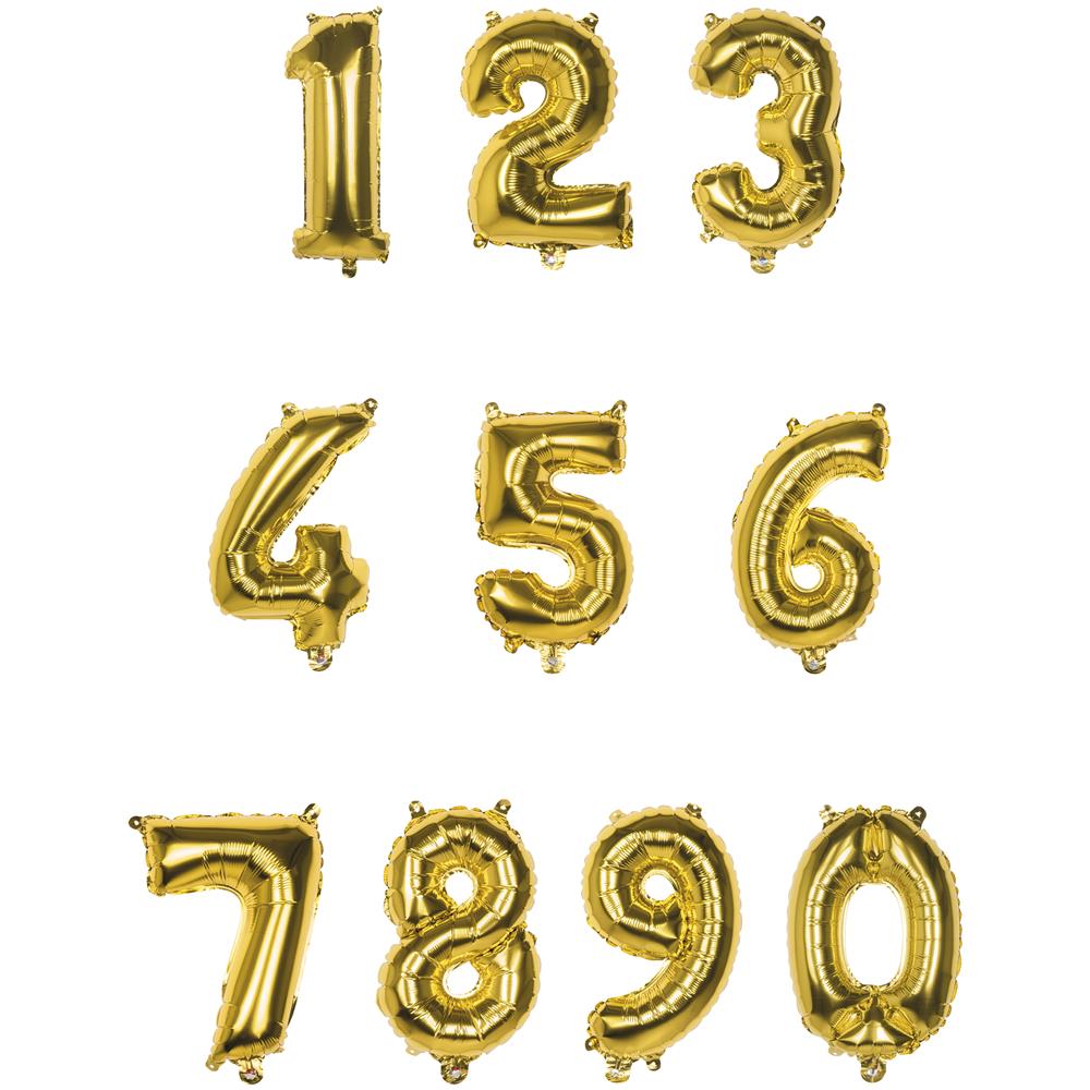 Procos - Palloncino Alluminio Oro Numero 33 Cm - Foto 2