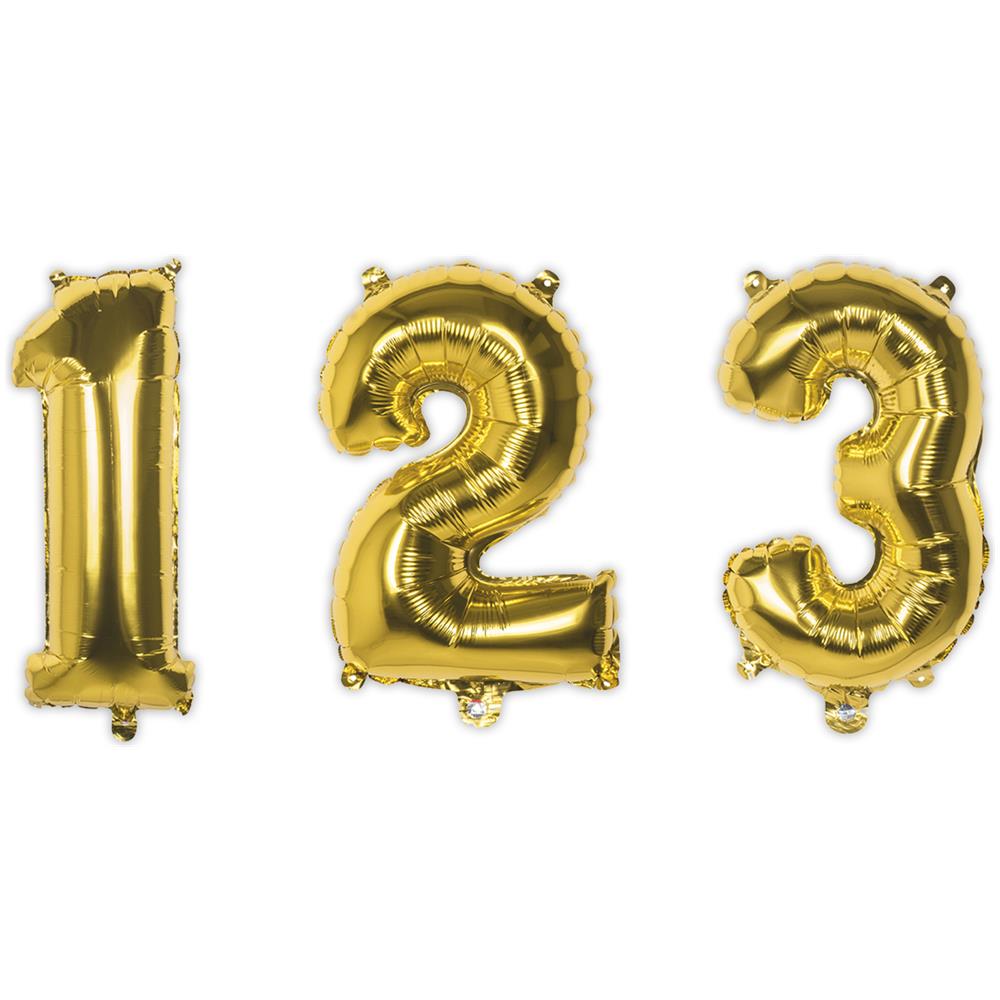 Procos - Palloncino Alluminio Oro Numero 33 Cm - Foto 1