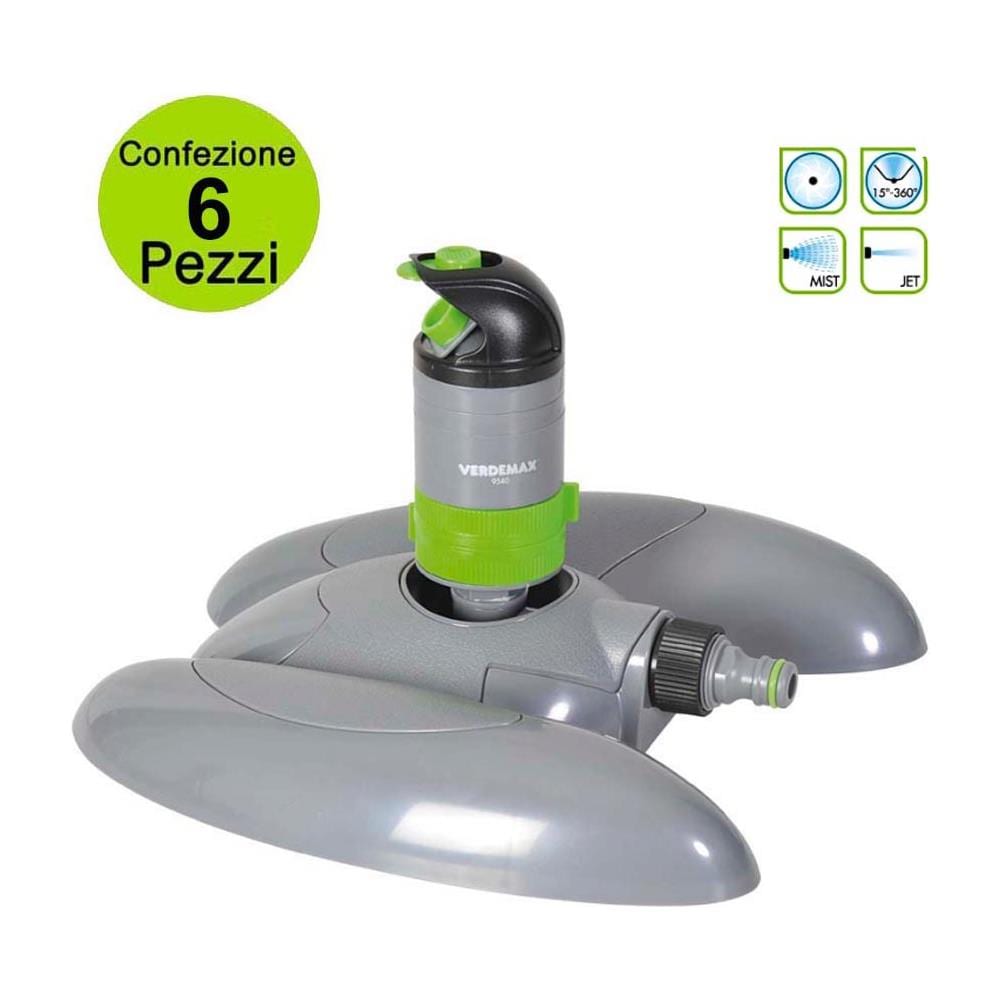Multipack Da 6 Pz Irrigatore Da Giardino Circolare A Turbina 360° O Settore - Foto 1