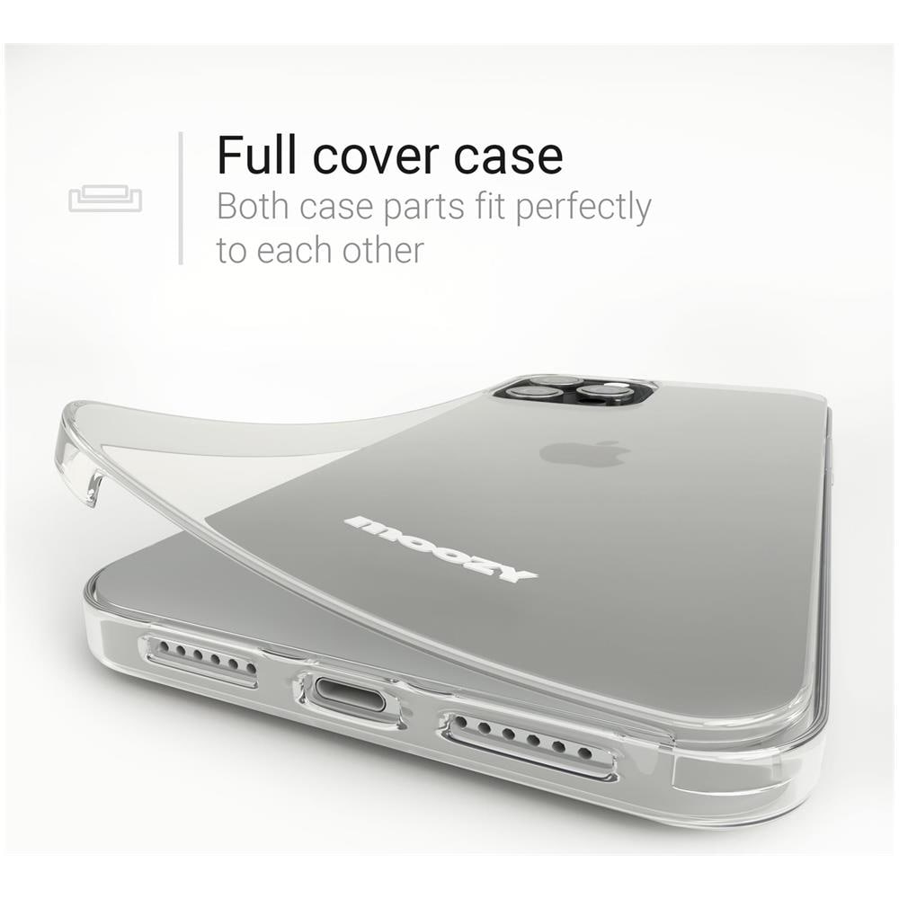 Cover Protezione 360 Gradi Per Iphone 12 Pro Max Silicone Trasparente - Full Body Custodia Tpu Case Copertura Completa - Foto 2