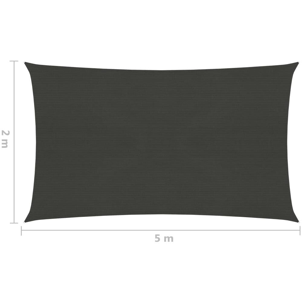 Vela Parasole 160 G / m Antracite 2x5 M In Hdpe - Foto 6