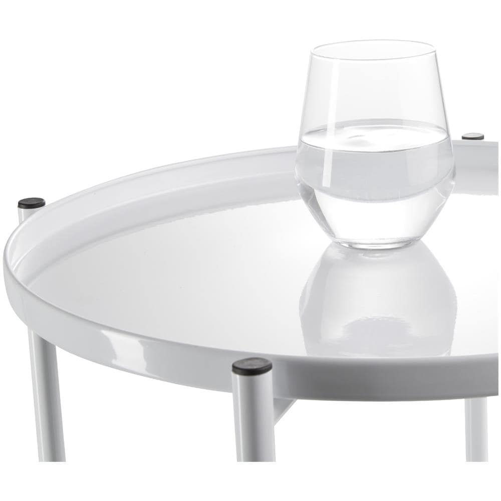 Tavolino Chester 45,5 X 45,5 X 53 Cm - Bianco - Foto 2