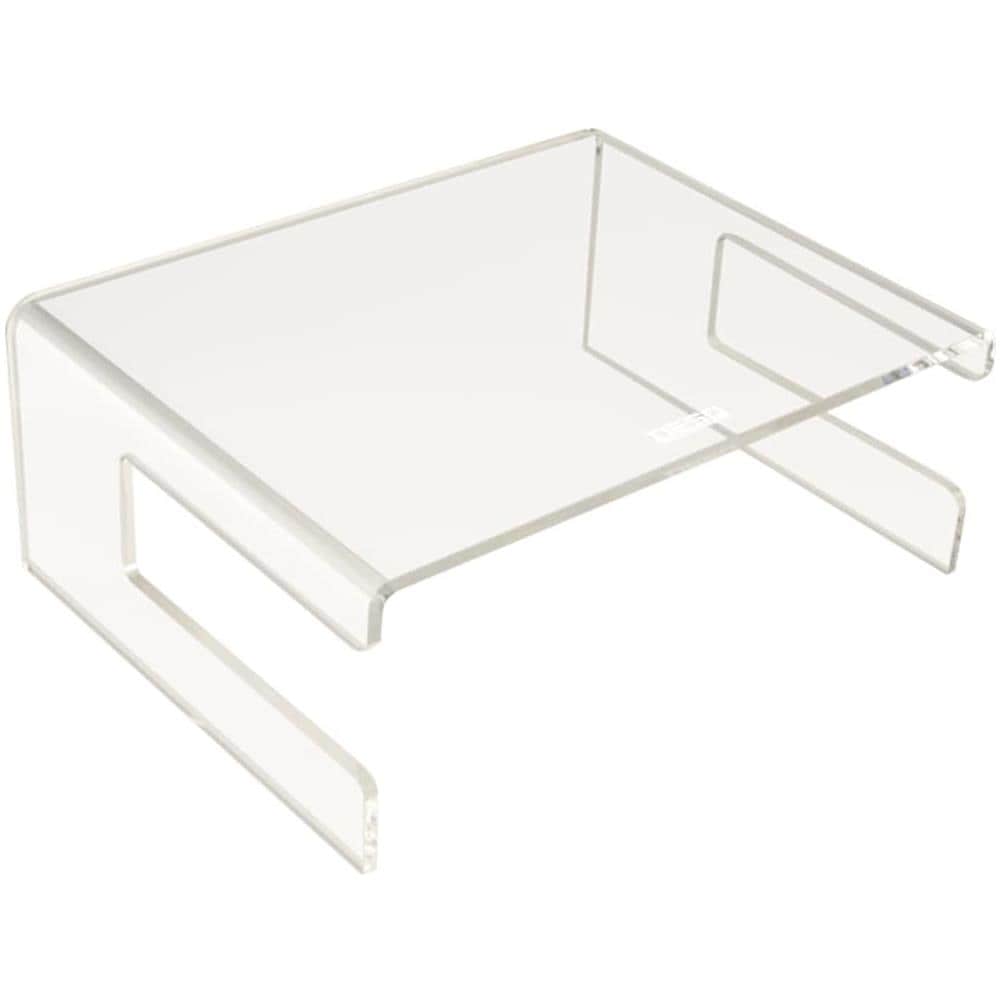 Stand per Monitor in Acrilico Trasparente 30,5x23x12cm - Foto 1
