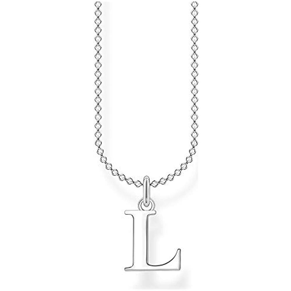 , Collana Da Donna Con Lettera L, In Argento Sterling 925, Lunghezza 38-45 Cm - Foto 1