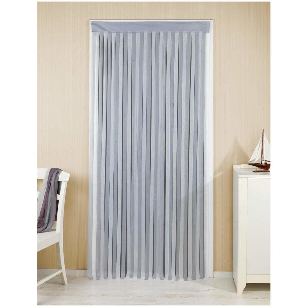 Tenda A Nastro Per Porta, 90 X 200 Cm, Colore: Grigio - Foto 2
