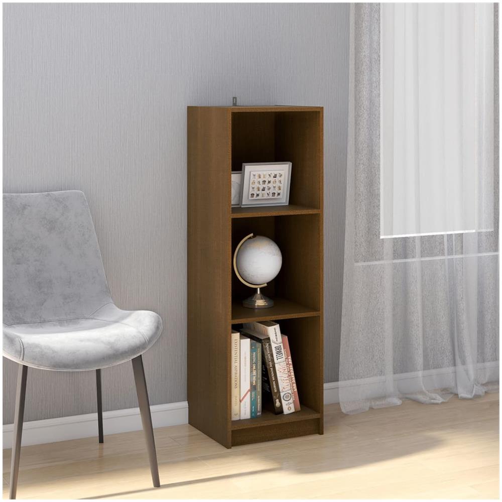 Libreria / divisorio Marrone Miele In Legno Massello Di Pino - Foto 1