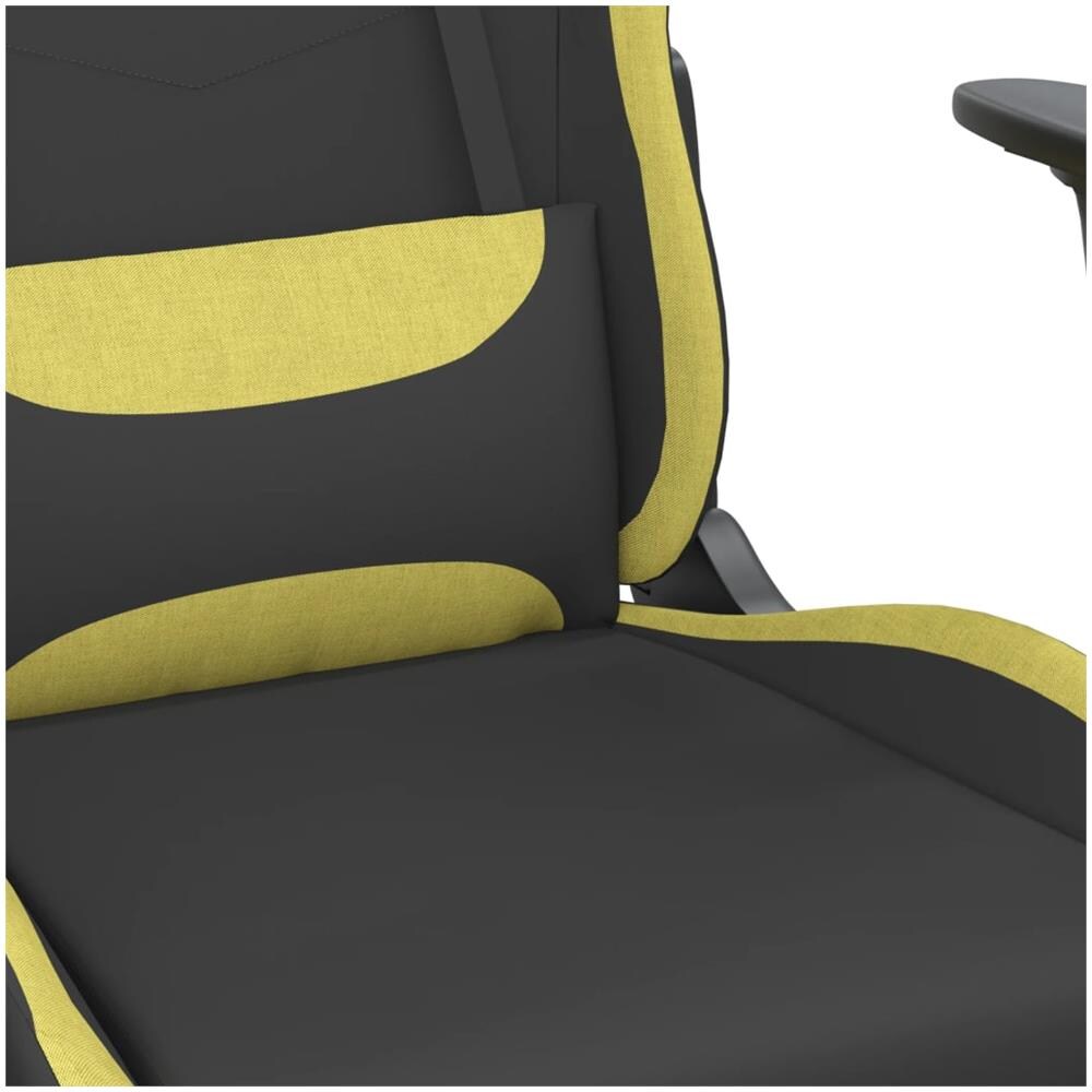 Sedia Da Gaming Nero E Verde Chiaro In Tessuto - Foto 2