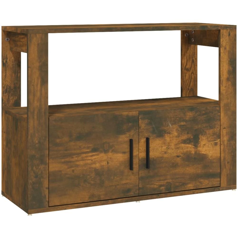 Credenza Rovere Fumo 80x30x60 Cm In Legno Multistrato - Foto 2