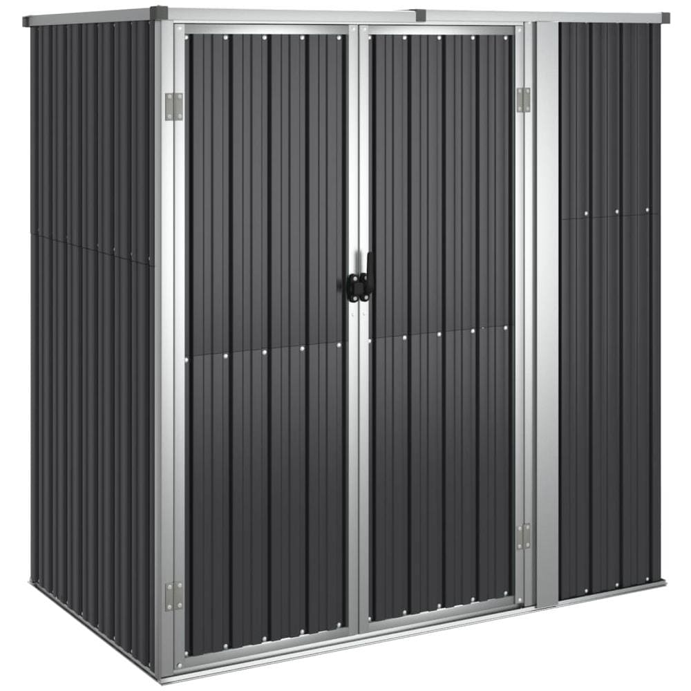 Capanno per Attrezzi Antracite 161x89x161 cm Acciaio Zincato - Foto 2