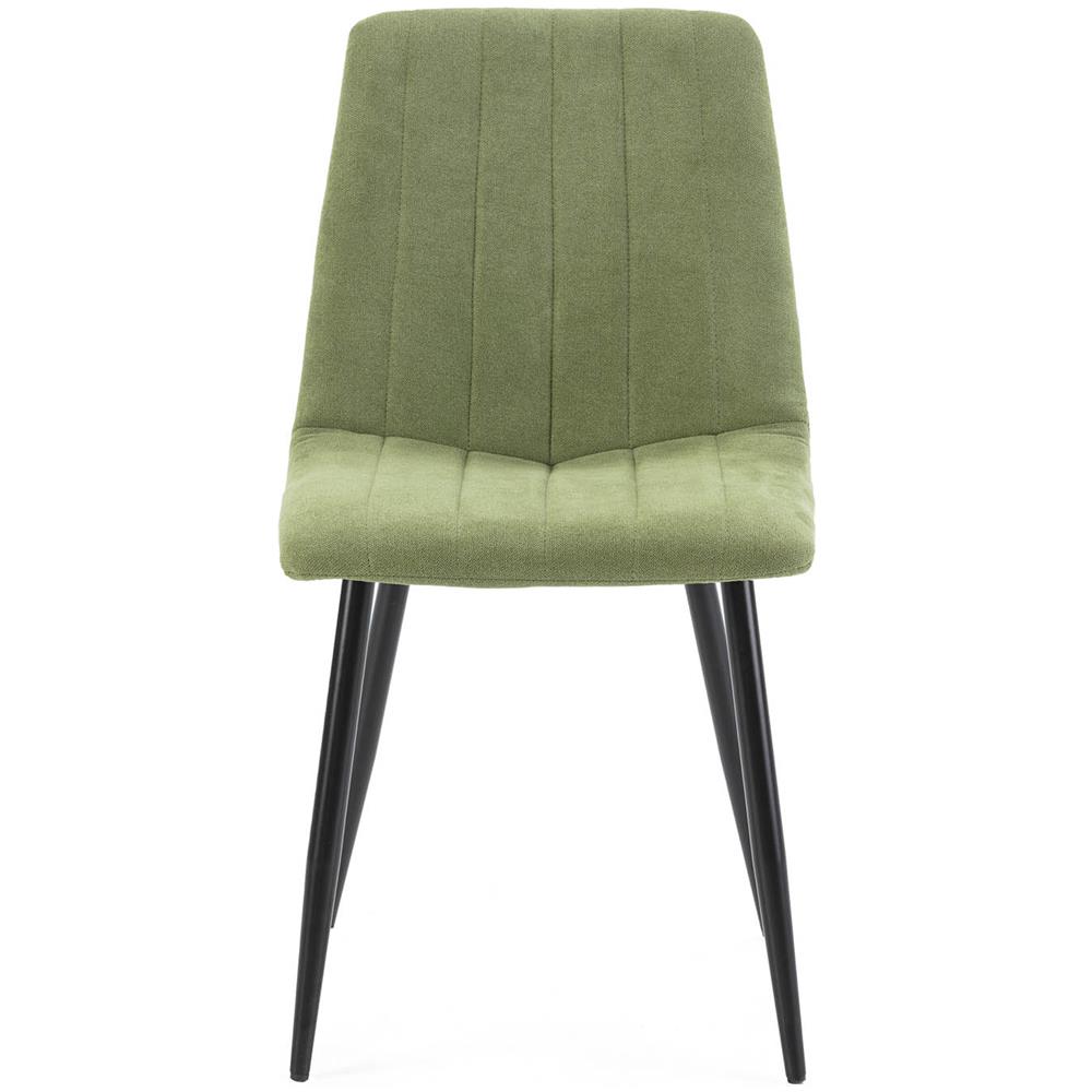 Pack 4 Sedie Sagi Rivestite In Tessuto Verde - Foto 2