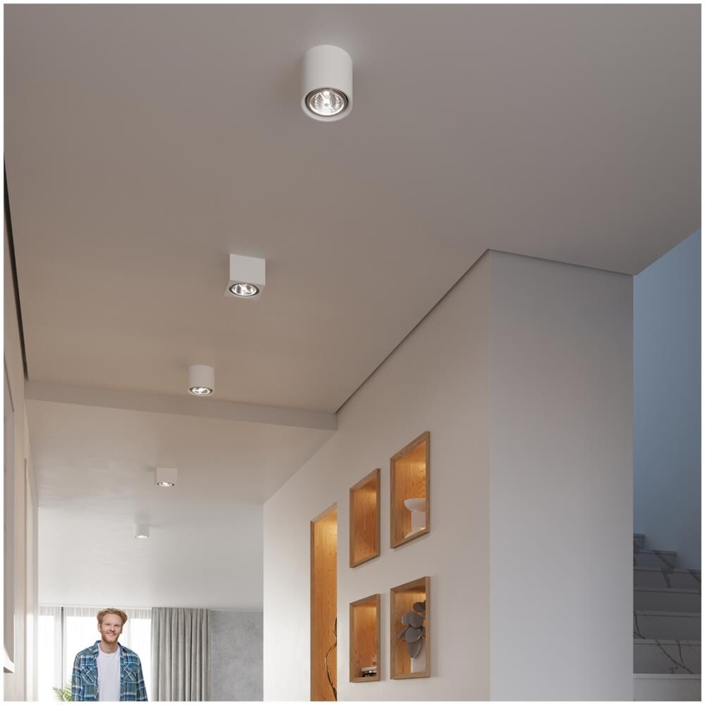 Lampada Da Parete In Ceramica Seida Sl. 0850 - Moderno Lampade Da Soffitto Bianco 14x14x14 Cm - Foto 7