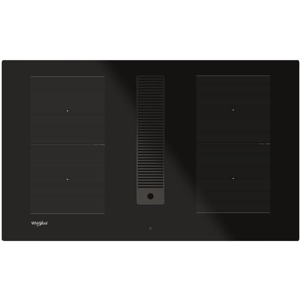 Piano Cottura WVHF83BB a Induzione 4 Zone Cottura da 83 cm Cappa Aspirante Integrata Colore Nero - Foto 1