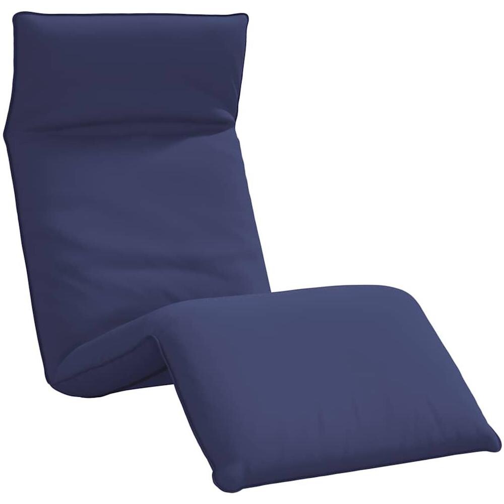 Lettino Pieghevole Blu Marino 175x54x8,5 cm in Tessuto Oxford - Foto 1