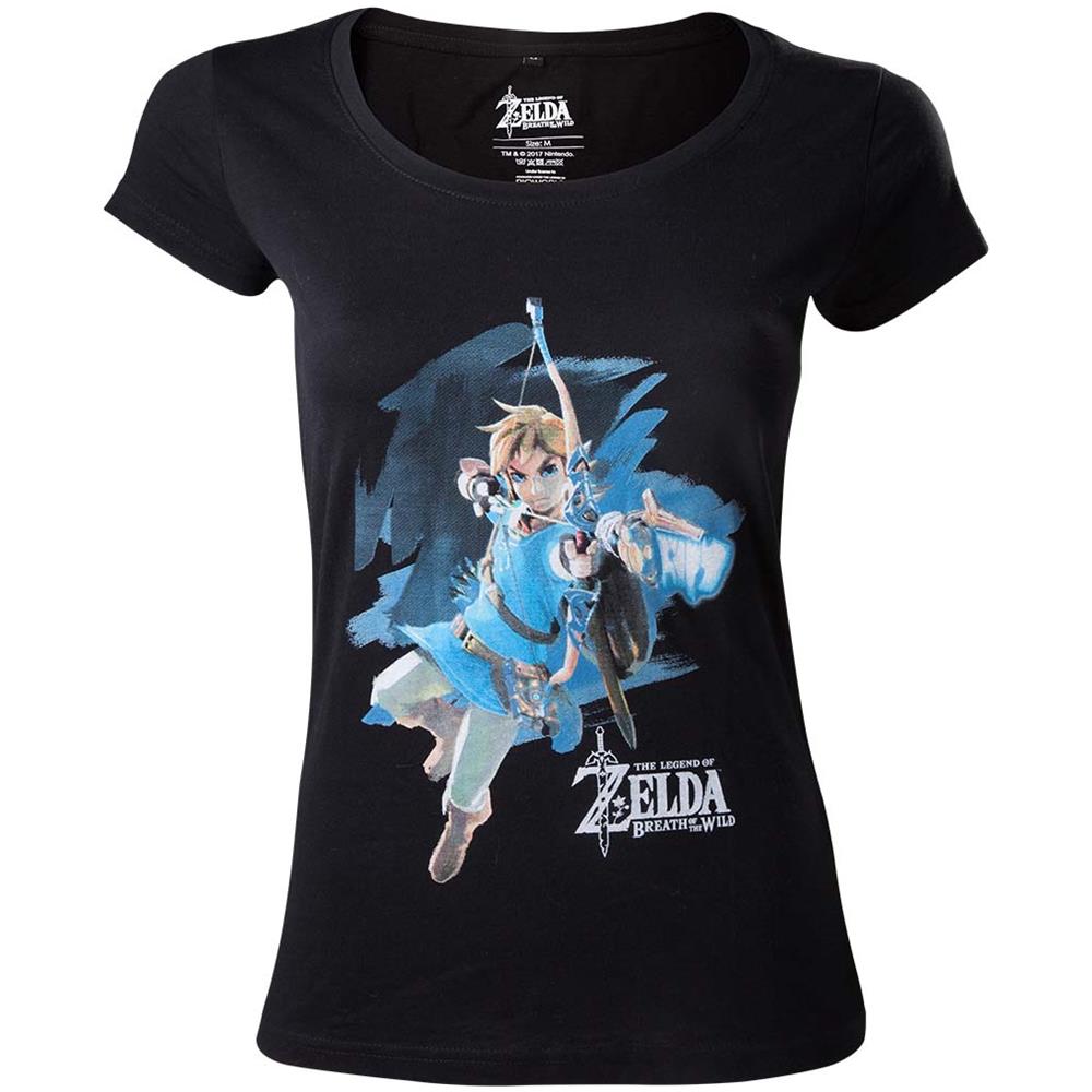 Zelda Breath Of The Wild - Link With Arrow (T-Shirt Donna Tg. S)  - Foto 1