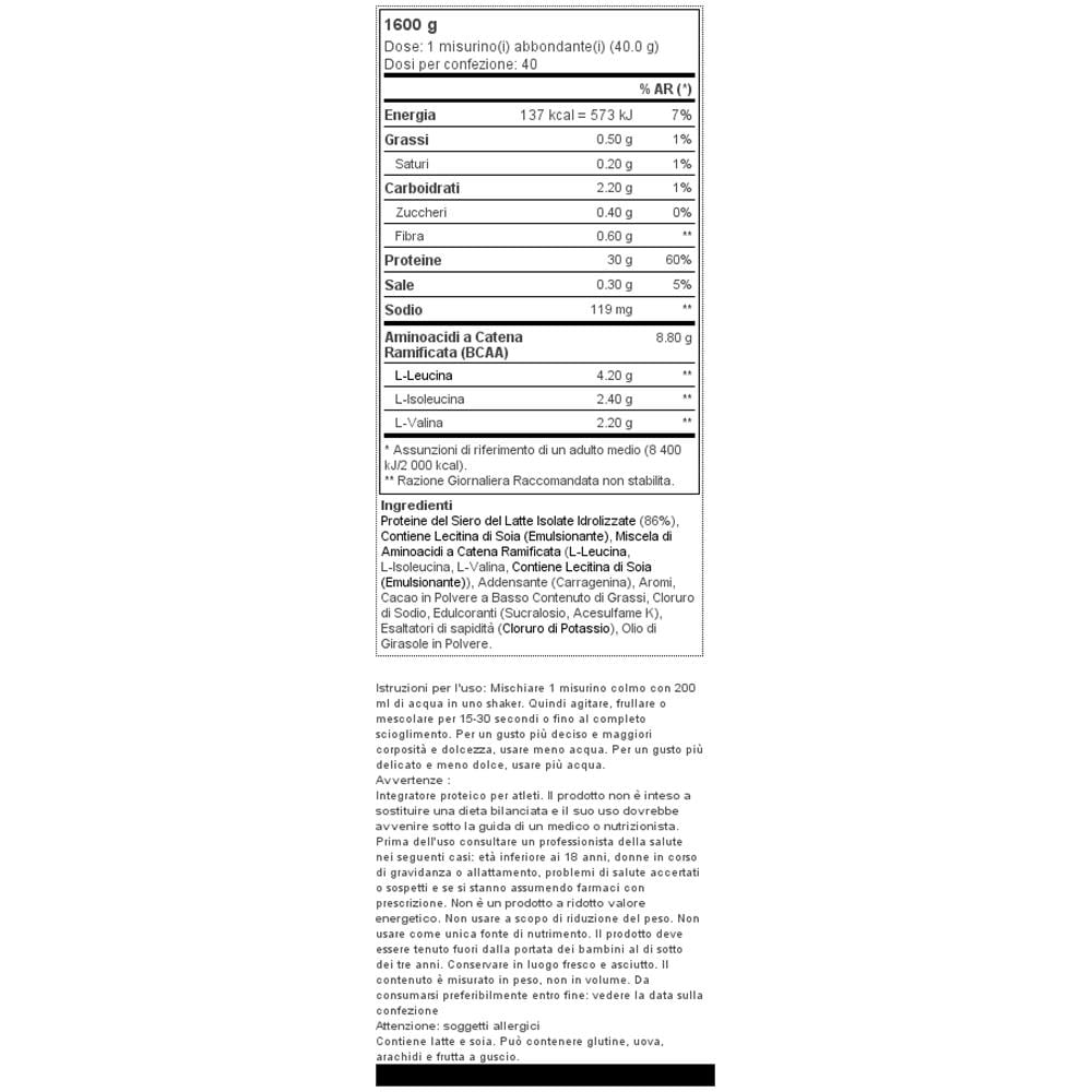 Platinum Hydrowhey 3,5 Lbs (1590g) - Cioccolato - Foto 2