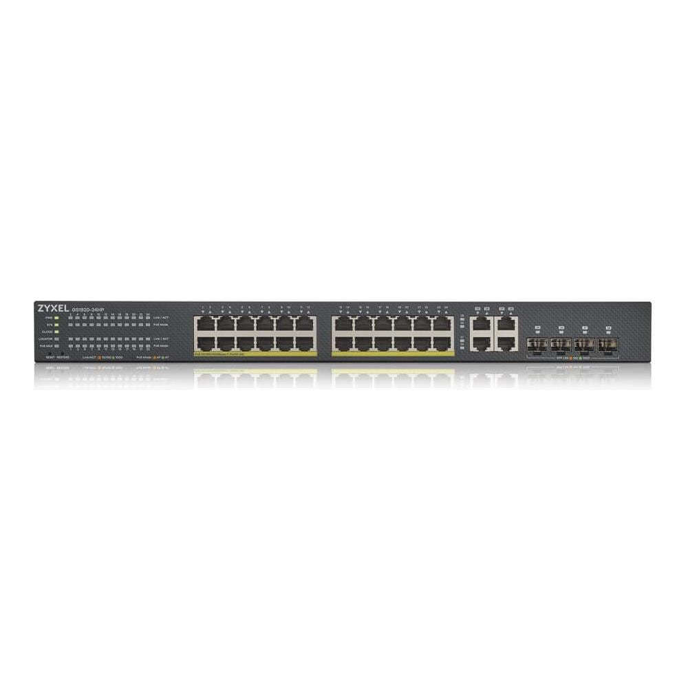 Switch Serie GS1920v2 con 24 Porte Gigabit Ethernet 10/100/1000 PoE / 4 x Combo Gigabit  - Foto 2
