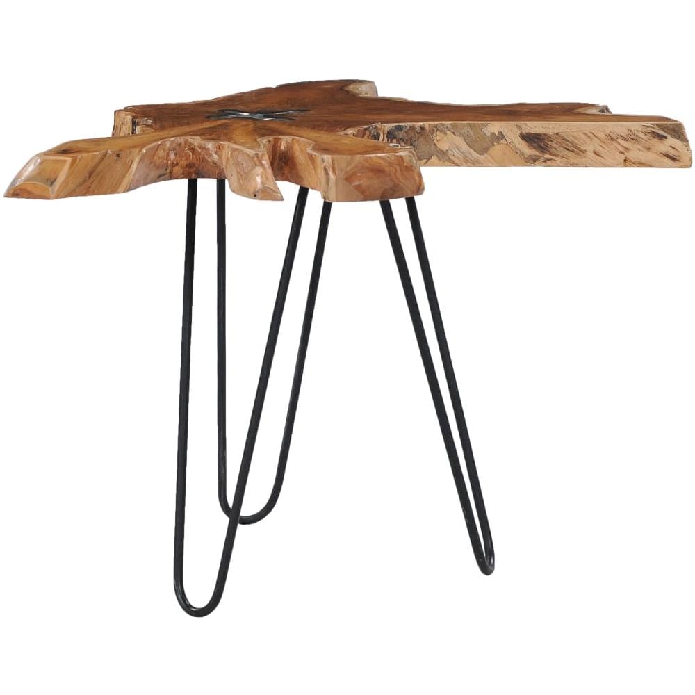 Tavolino Da Caffè 70x45 Cm Legno Massello Teak E Poliresina - Foto 15