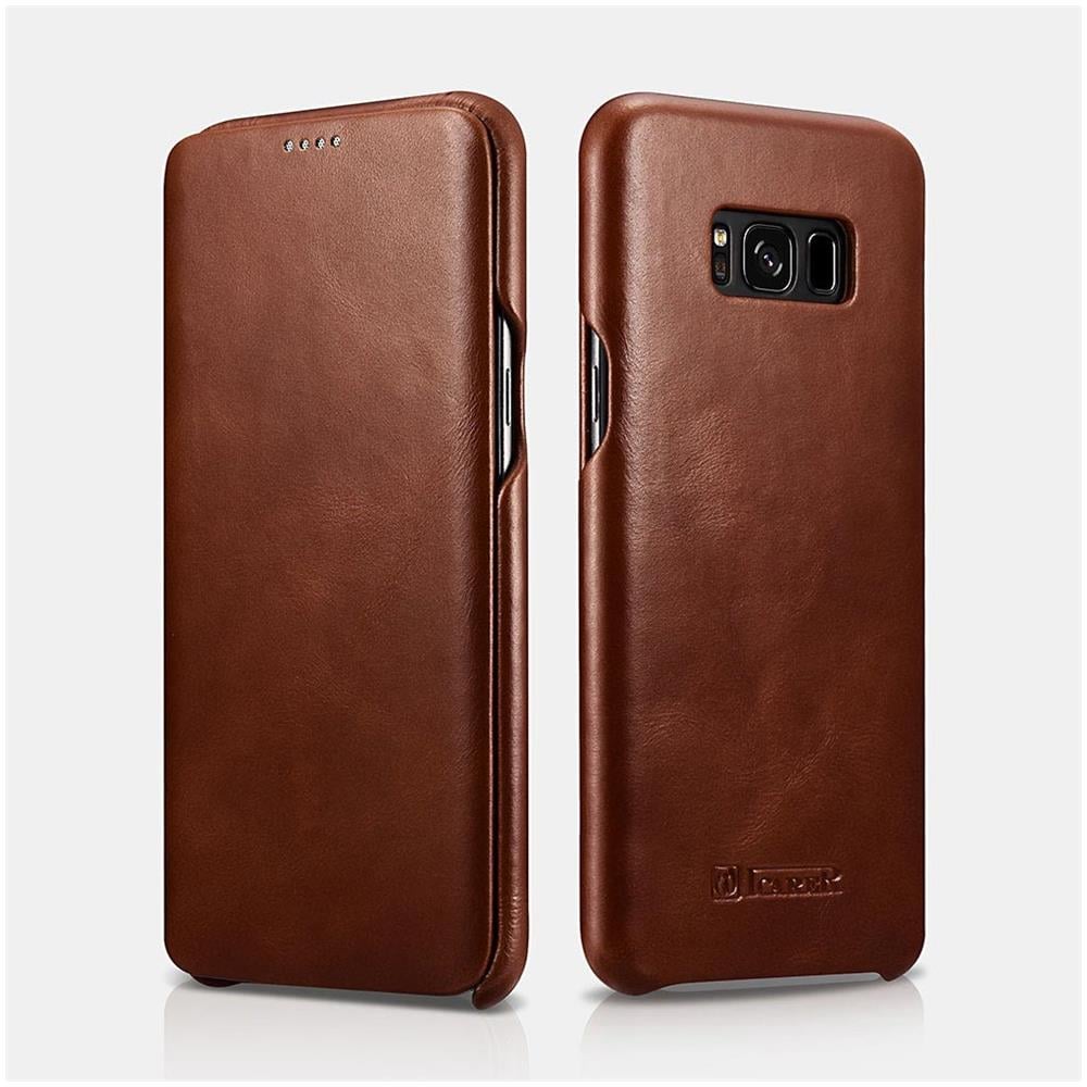 Samsung Galaxy S8 Su Pelle Deluxe Case Curvo Edge Series Vintage Brown - Foto 1