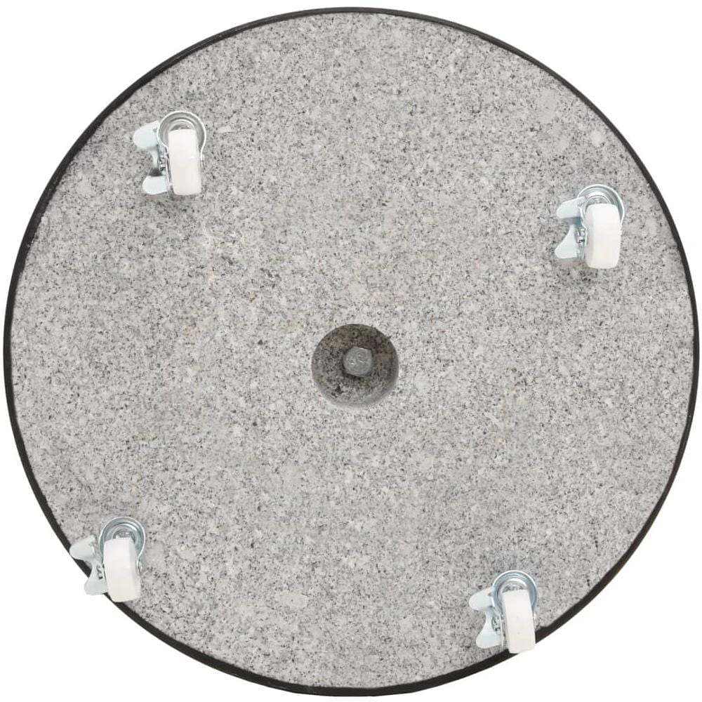 Base per Ombrellone in Granito 30 kg Circolare Nera - Foto 2