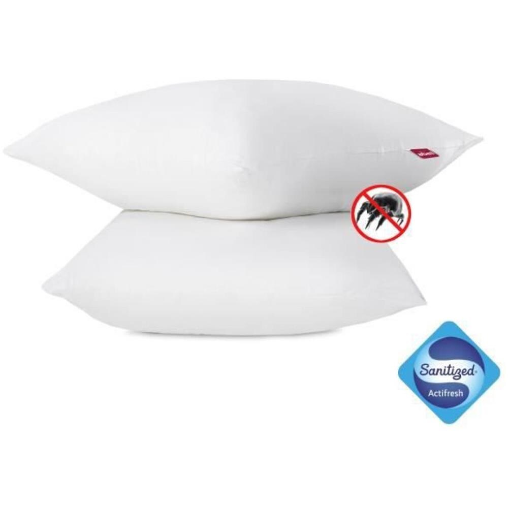 Set Di 2 Cuscini Antiacaro - 60 X 60 Cm - Bianco - Foto 2