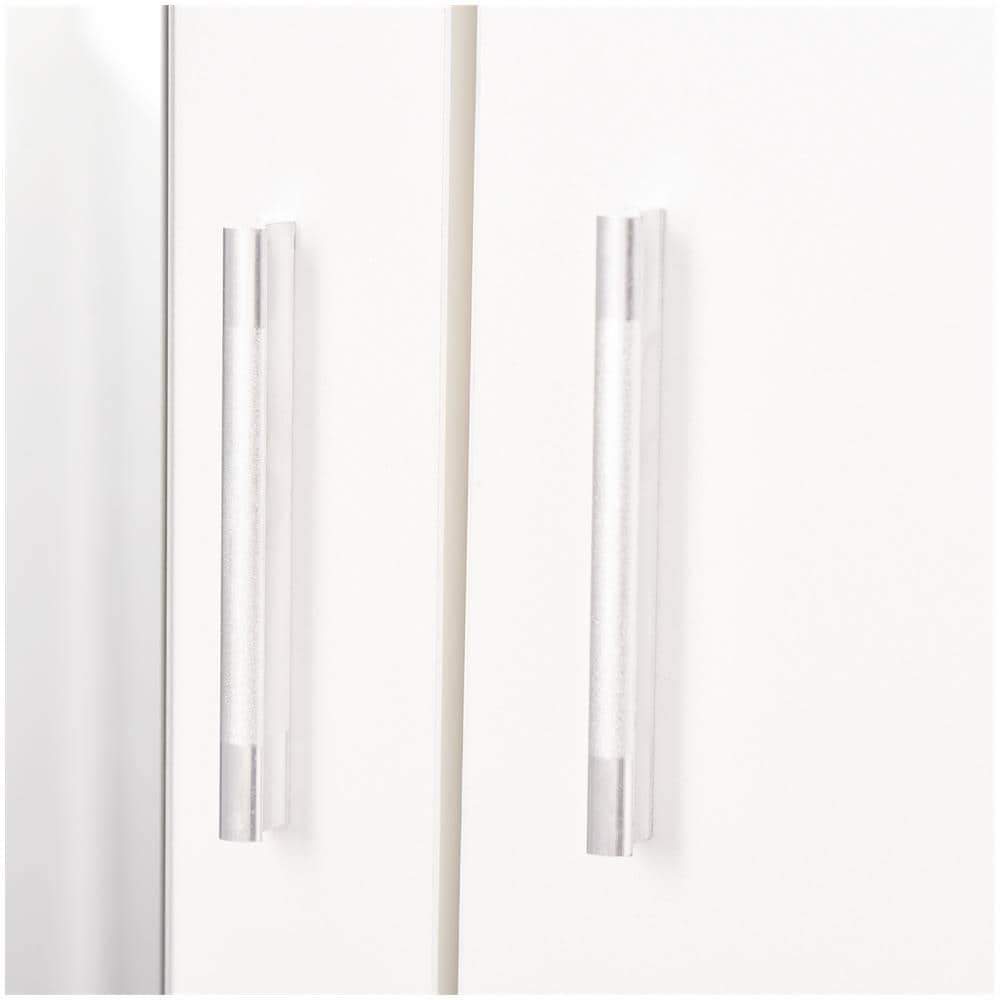 Armadio Moderno Con Guardaroba 2 Ante - Bianco - Foto 8