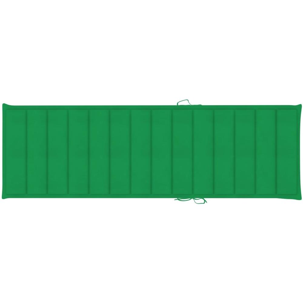 Cuscino per Lettino Verde 200x60x4 cm in Tessuto - Foto 2