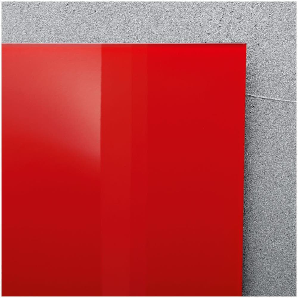 GL242 Vetro 1300 x 550mm Rosso bacheca magnetiche e accessori - Foto 9