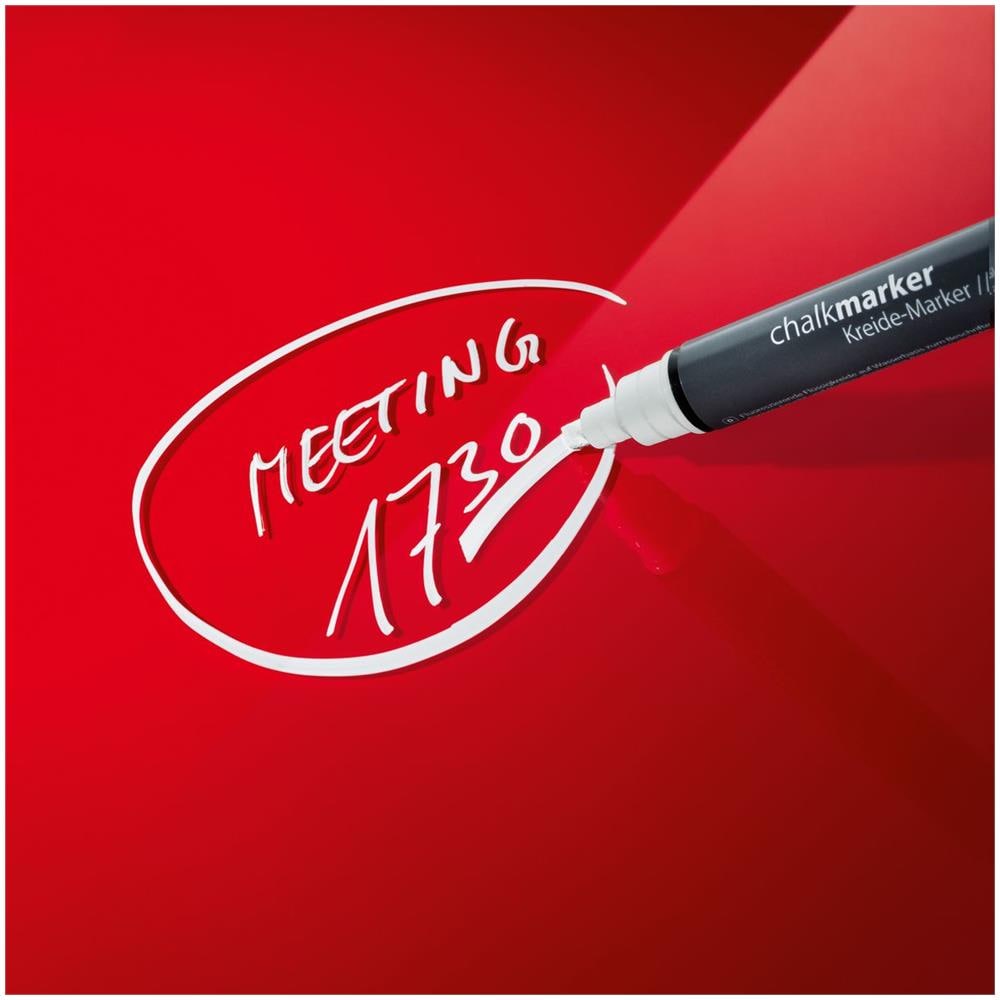 GL242 Vetro 1300 x 550mm Rosso bacheca magnetiche e accessori - Foto 1