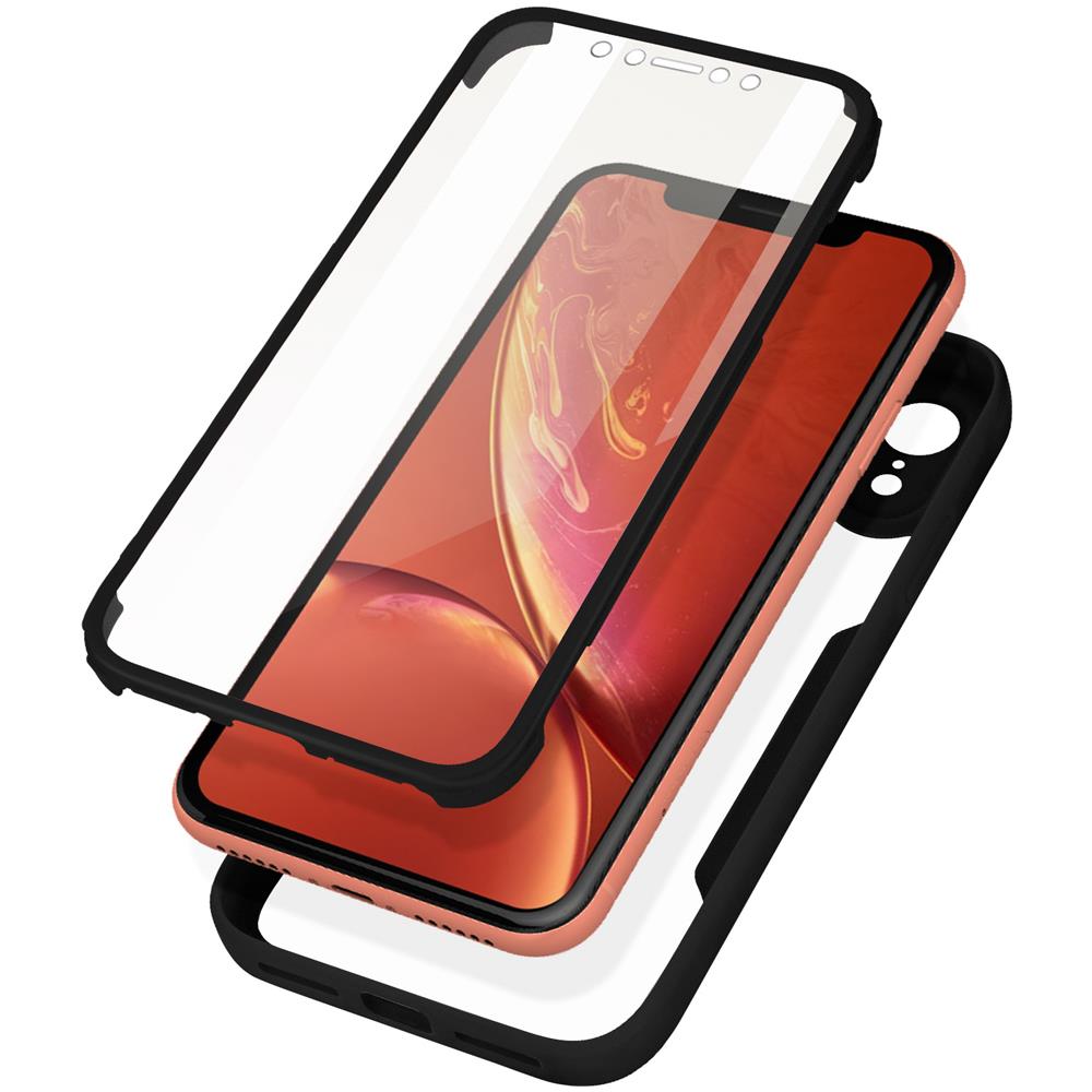 Cover Iphone Xr Retro Plexiglass Fronte Polimero Rinforzata Bordo Nero - Foto 1