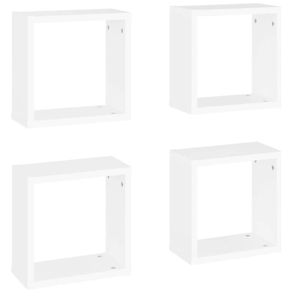 Mensole Parete a Cubo 4 pz Bianche 30x15x30 cm - Foto 2