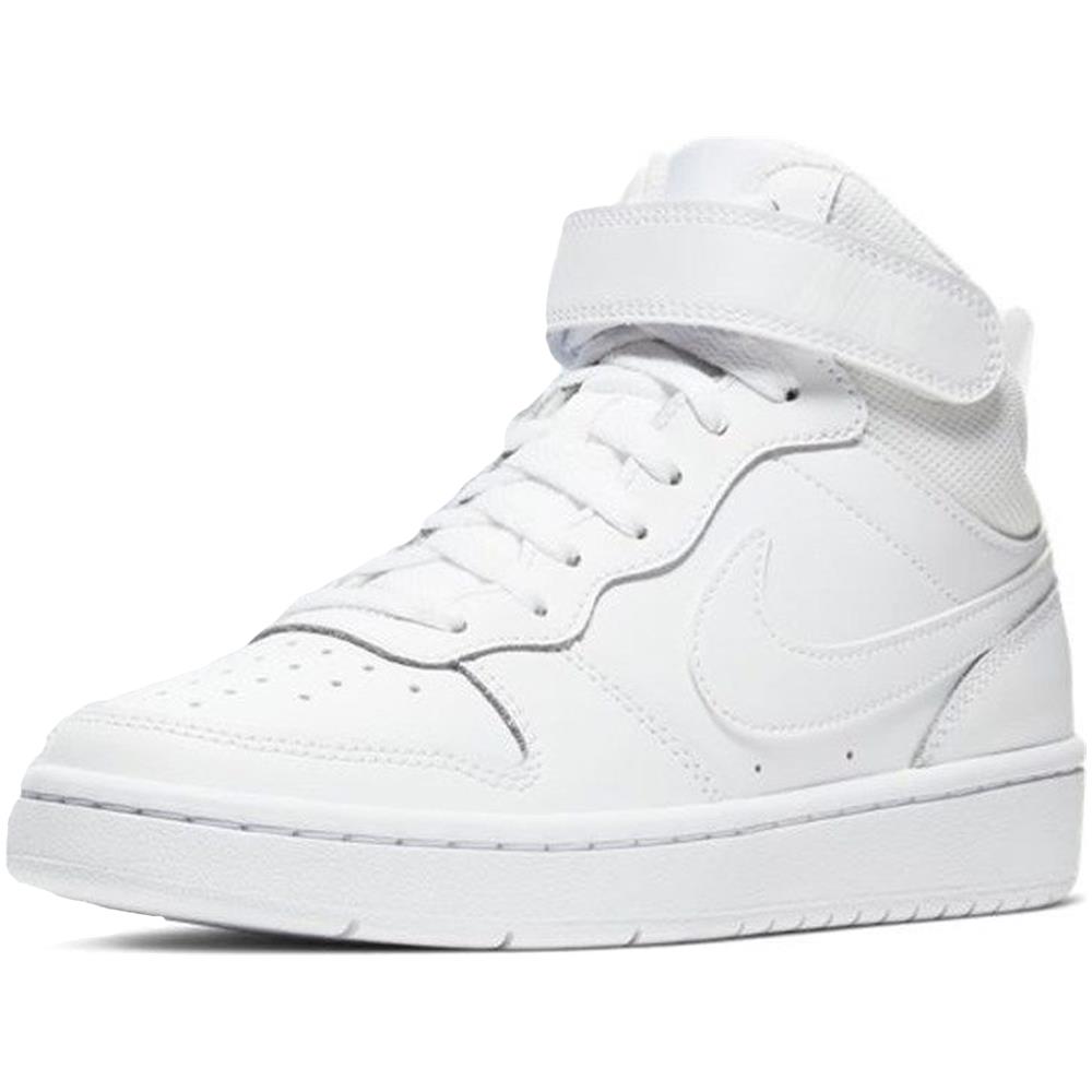 Scarpe Court Borough Mid 2 Taglia 30 Codice Cd7783-100 Bianco - Foto 6