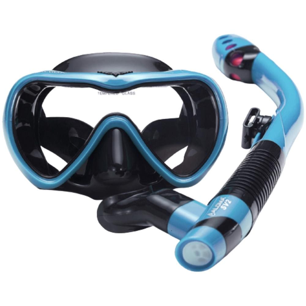 Set Per Immersioni E Snorkeling Wt-3 Composto Da Maschera E Tubo, Lente Singola, Blu - Foto 1