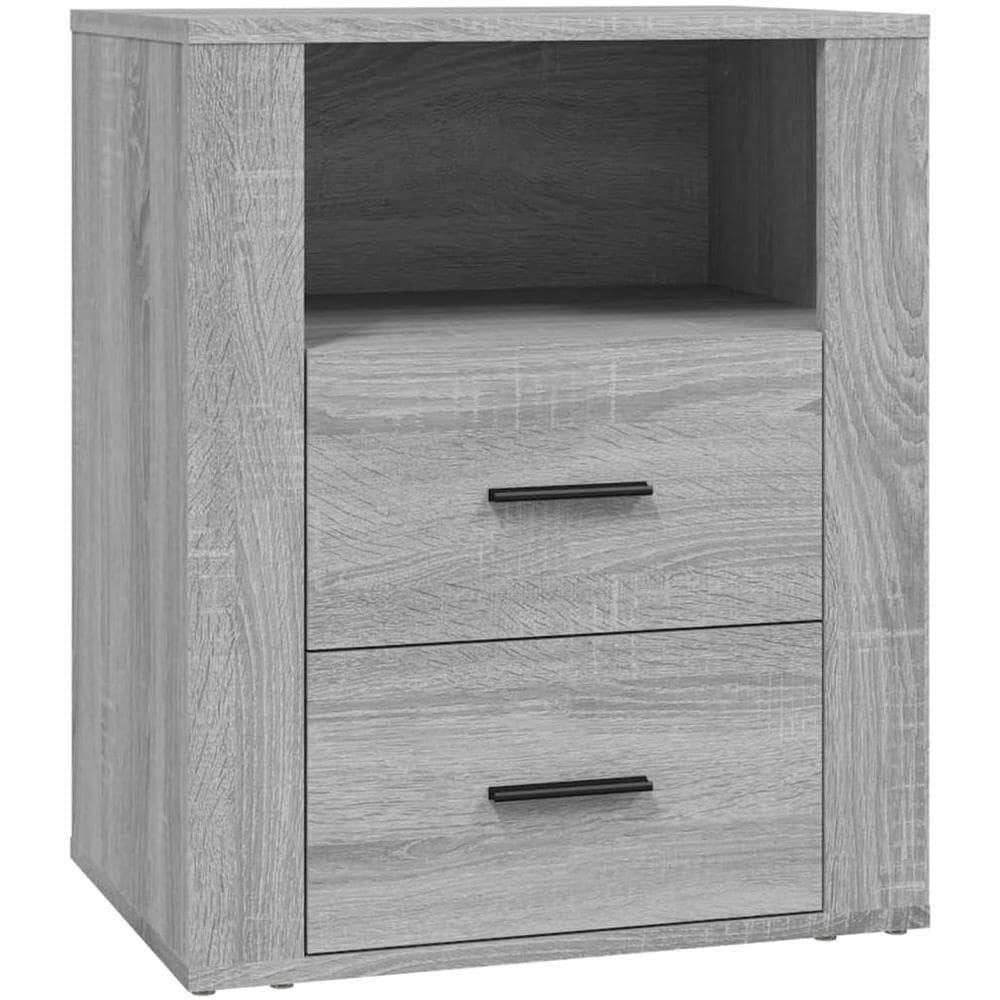 Comodino Grigio Sonoma 50x36x60 Cm In Legno Multistrato - Foto 2