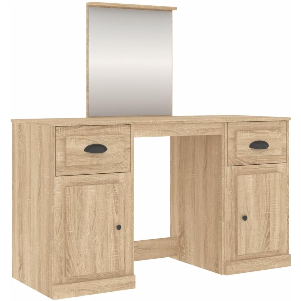 Toeletta Con Specchio Rovere Sonoma 130x50x132,5 Cm - Foto 2