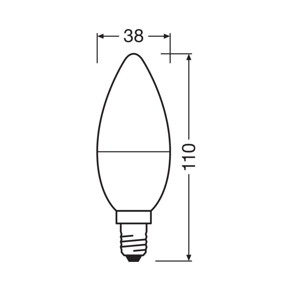 Pack 3 Lampadina Led Osram B E14 Opale 7w 806lm 2700k Ip20 200° [lv-4058075385207] - Foto 2