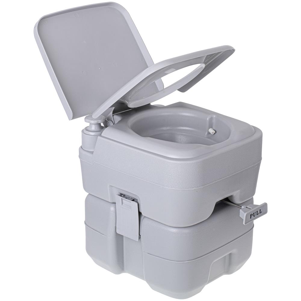 Camp Wc1113 Toilette Portatile Chimico Per Adulti 20l Per Camper, Campeggio, Roulotte Wc Grigio - Foto 1