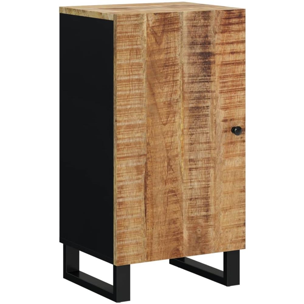 Credenza Con Anta 40x31x75 Cm In Legno Massello Di Mango - Foto 2